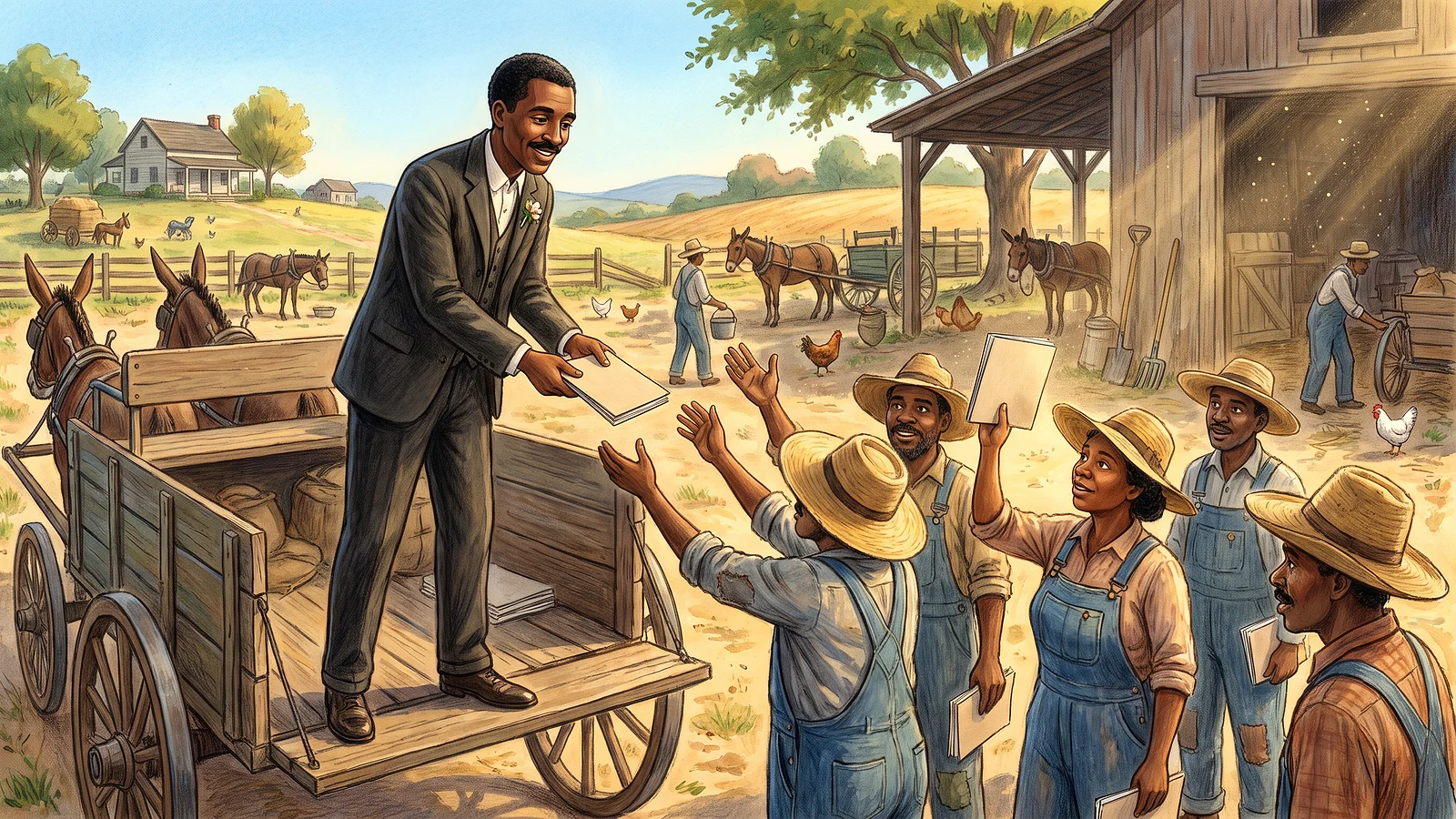 George gives his little books away free to any farmer who asks.